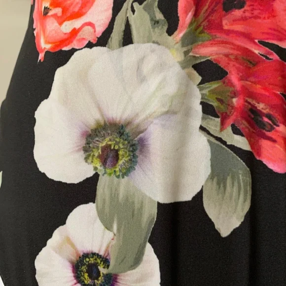 H&M Floral Swimsuit One-piece Bathing Suit Low Cut Halter Cheeky Flower Print 10 - Picture 8 of 8